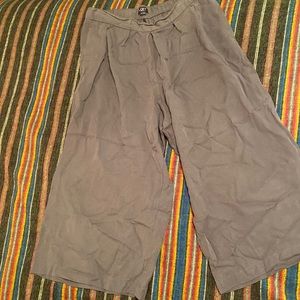 Loft cropped wide leg trousers